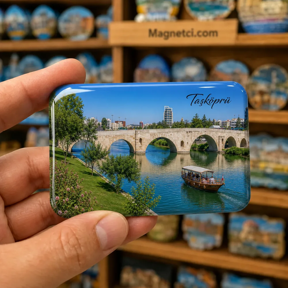 Taşköprü ve Seyhan Nehri Teknesi Epoksi Magnet STK-06
