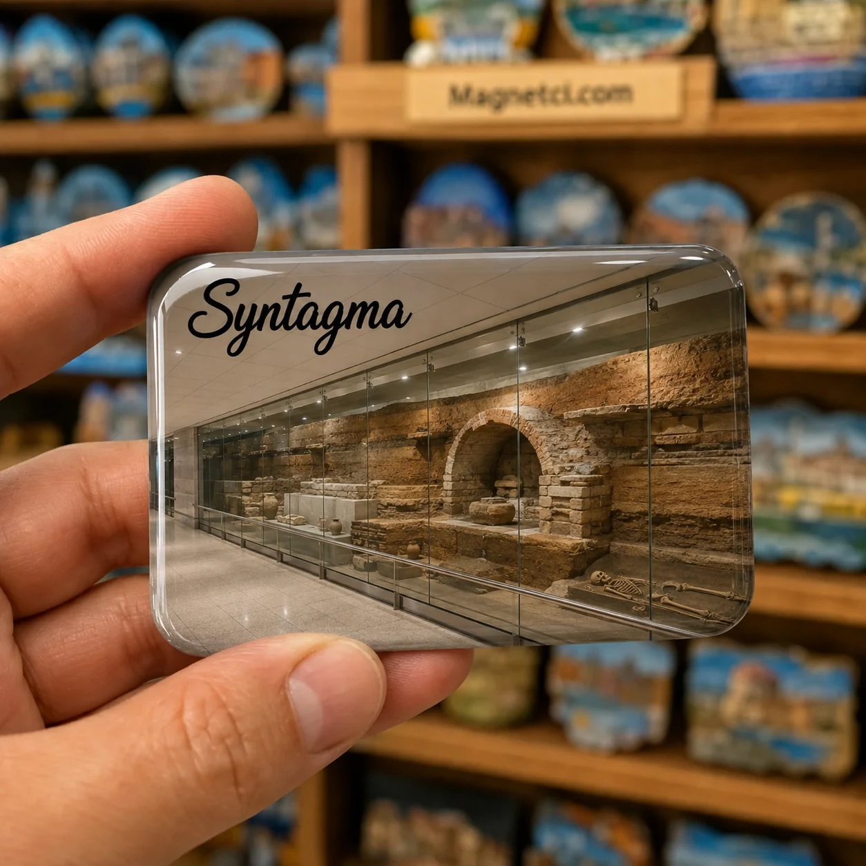 Syntagma Syntagma Metro İstasyonu Arkeoloji Sergisi Epoksi Magnet SYN-06