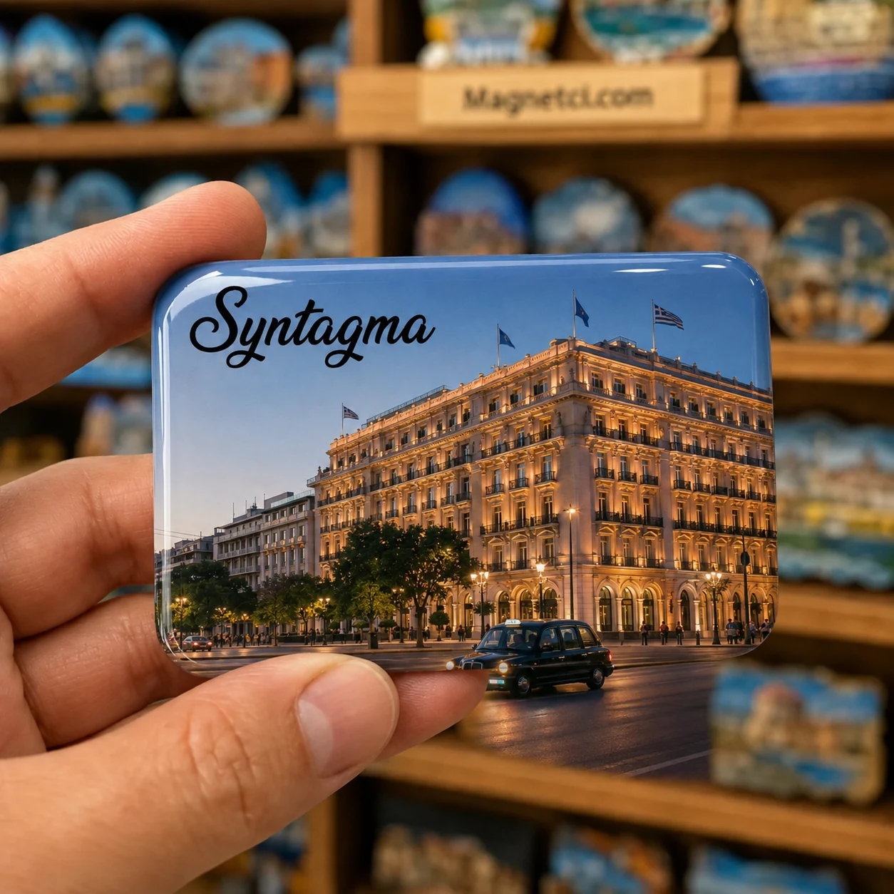 Syntagma Syntagma Meydanı Tarihî Otel Cephesi Epoksi Magnet SYN-10