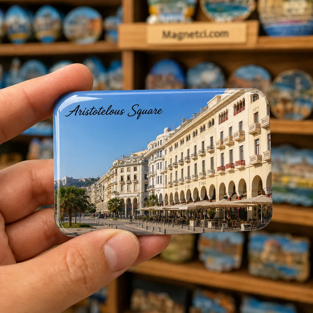 Aristotelous Square Meydanları ve Kent Dokusu epoksi magnet TAS-02