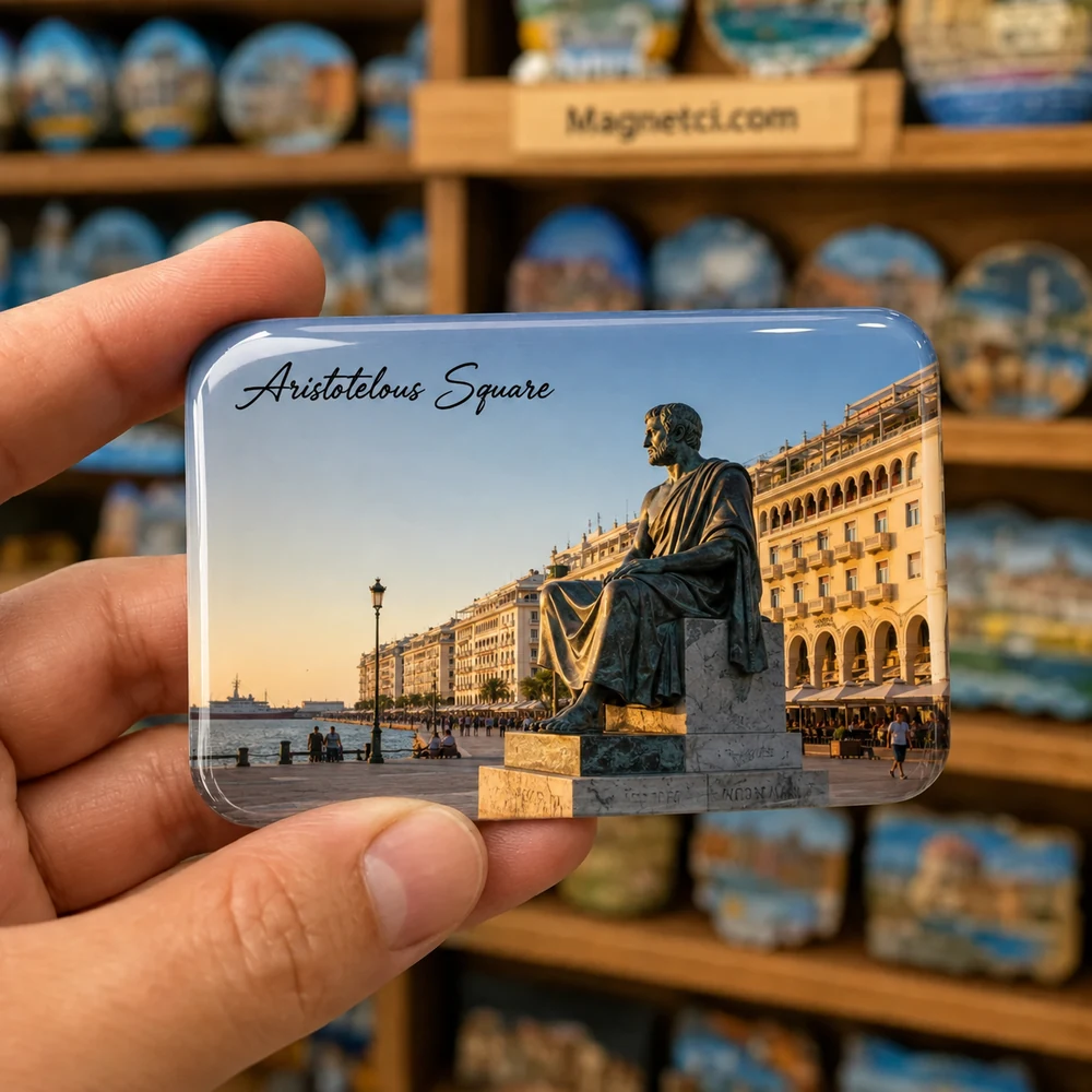 Aristotelous Square Kültür ve Müze Rotası epoksi magnet TAS-04