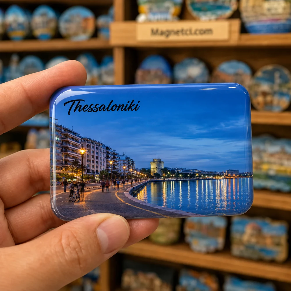 Aristotelous Square Şehir Hatırası Koleksiyonu epoksi magnet TAS-12