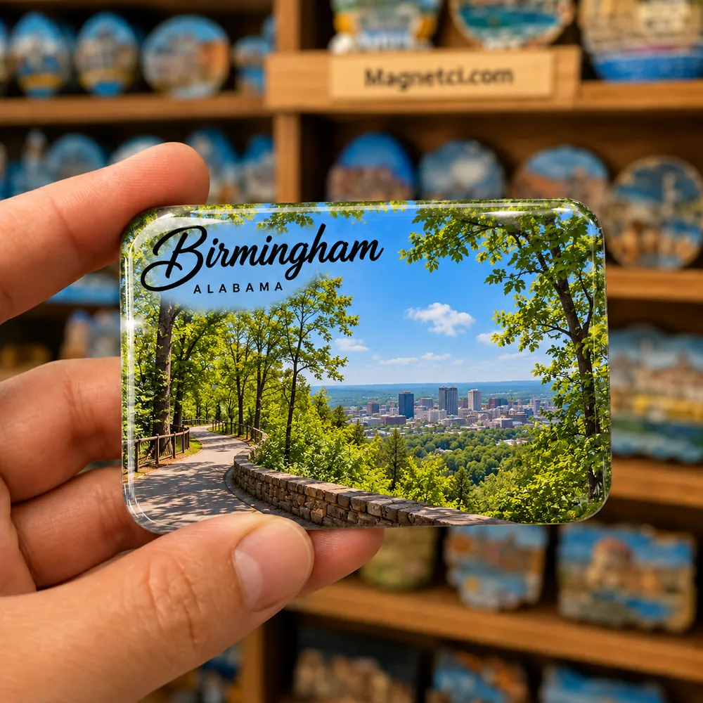 Birmingham Kiwanis Vulcan Trail epoksi souvenir magnet USA-ALB-VUL-06