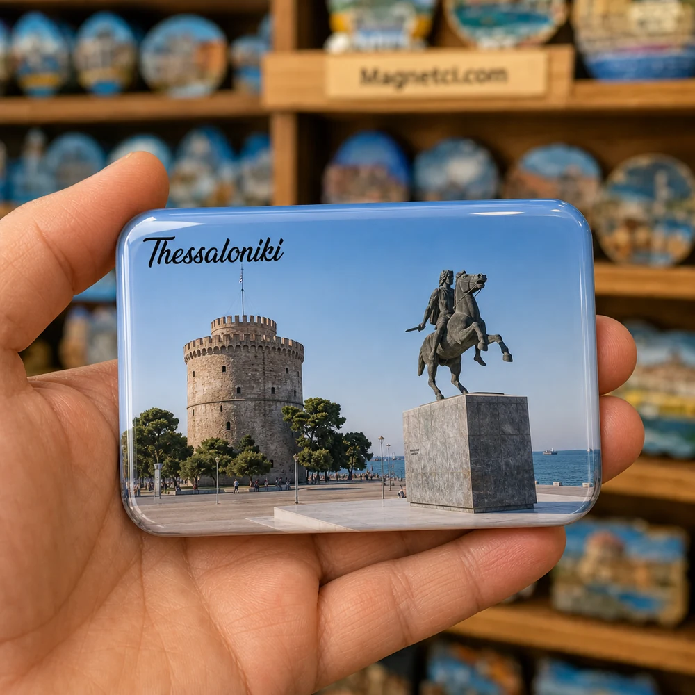 White Tower Yerel Simgeler Koleksiyonu epoksi magnet WTS-06