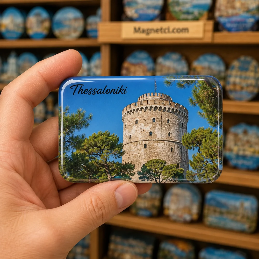 White Tower Turistik Merkez Görünümü epoksi magnet WTS-10