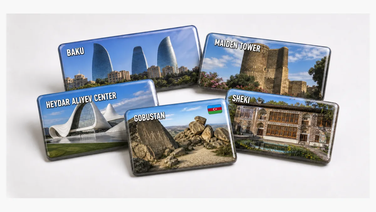AZERBAYCAN souvenir magnet kategorisi